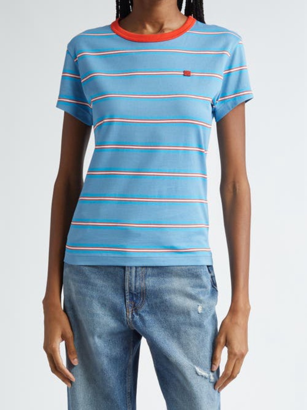 Acne Studios Emmbar Stripe Fitted Ringer T-Shirt